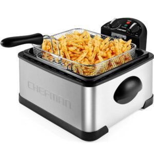 Chefman 4.5 Liter Deep Fryer w/Basket Strainer, XL Jumbo Size, Adjustable Temperature & Timer, Perfect for Fried Chicken, Shrimp, French Fries, Chips & More, Removable... Chefman 4.5 Liter Deep Fryer w/Basket Strainer, XL Jumbo Size, Adjustable Temperature & Timer, Perfect for Fried Chicken, Shrimp, French Fries, Chips & More, Removable...
