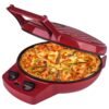 Courant Pizza Maker, 12 Inch Pizza Cooker and Calzone Maker, with Timer &Temperatures control, 1440 Watts Pizza Oven convert to Electric indoor Grill, Red Courant Pizza Maker, 12 Inch Pizza Cooker and Calzone Maker, with Timer &Temperatures control, 1440 Watts Pizza Oven convert to Electric indoor Grill, Red