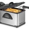 Elite Gourmet EDF2100 Electric Immersion Deep Fryer Removable Basket Adjustable Temperature, Lid with Viewing Window and Odor Free Filter, 2 Quart / 8.2 cup Elite Gourmet EDF2100 Electric Immersion Deep Fryer Removable Basket Adjustable Temperature, Lid with Viewing Window and Odor Free Filter, 2 Quart / 8.2 cup