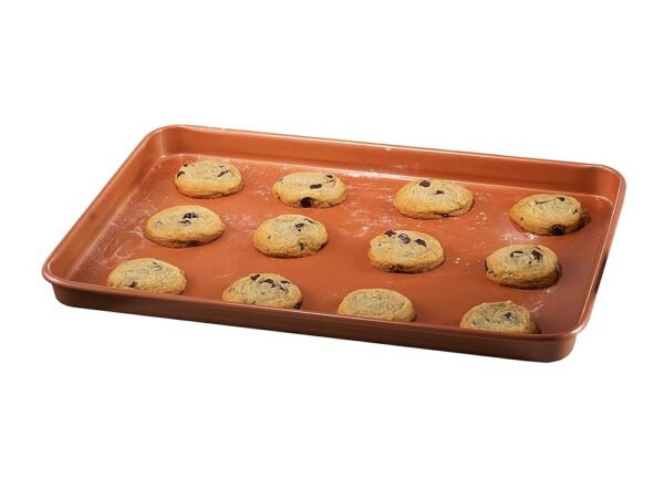 Gotham Steel Non Stick Baking Sheet for Oven, Full Sized Cookie Sheet, Baking Tray with Ceramic Nonstick Cookie, Non Stick Oven Tray, Heavy Duty, Warp Free, Dishwasher Safe,... Gotham Steel Non Stick Baking Sheet for Oven, Full Sized Cookie Sheet, Baking Tray with Ceramic Nonstick Cookie, Non Stick Oven Tray, Heavy Duty, Warp Free, Dishwasher Safe,...
