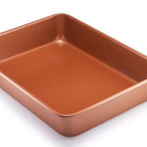 Gotham Steel Ultra Nonstick Rectangular Baking Pan, Dishwasher Safe Oven Pan & Cake Pan with No Warp & Even Heating Technology, Oven & Metal Utensil Safe Brownie Pan & Cake... Gotham Steel Ultra Nonstick Rectangular Baking Pan, Dishwasher Safe Oven Pan & Cake Pan with No Warp & Even Heating Technology, Oven & Metal Utensil Safe Brownie Pan & Cake...