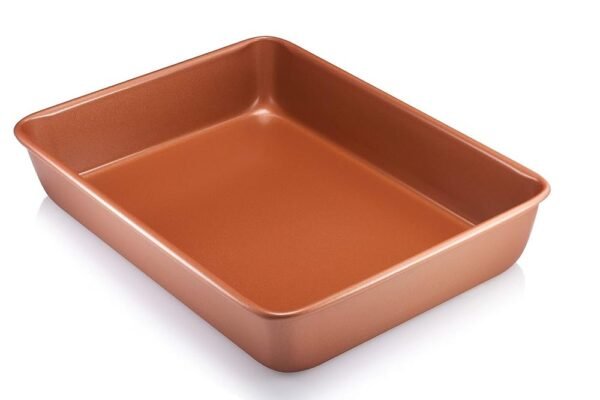 Gotham Steel Ultra Nonstick Rectangular Baking Pan, Dishwasher Safe Oven Pan & Cake Pan with No Warp & Even Heating Technology, Oven & Metal Utensil Safe Brownie Pan & Cake... Gotham Steel Ultra Nonstick Rectangular Baking Pan, Dishwasher Safe Oven Pan & Cake Pan with No Warp & Even Heating Technology, Oven & Metal Utensil Safe Brownie Pan & Cake...