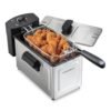 Hamilton Beach 35032 Professional Style Electric Deep Fryer, Frying Basket with Hooks, 1500 Watts, 3 Liters, Stainless Steel Hamilton Beach 35032 Professional Style Electric Deep Fryer, Frying Basket with Hooks, 1500 Watts, 3 Liters, Stainless Steel