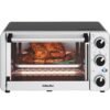 Mueller Toaster Oven with 30 Minute Timer - Toast - Bake - Broiler Settings, Stainless Steel, Natural Convection, Fits 9 inch Pizza, 4 Slice Toaster, 1100 W Mueller Toaster Oven with 30 Minute Timer - Toast - Bake - Broiler Settings, Stainless Steel, Natural Convection, Fits 9 inch Pizza, 4 Slice Toaster, 1100 W