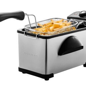 OVENTE Electric Deep Fryer 2 Liter Capacity, 1500 Watt Lid with Viewing Window and Odor Filter, Adjustable Temperature, Removable Frying Basket and Easy to Clean Stainless Steel... OVENTE Electric Deep Fryer 2 Liter Capacity, 1500 Watt Lid with Viewing Window and Odor Filter, Adjustable Temperature, Removable Frying Basket and Easy to Clean Stainless Steel...