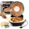 PIEZANO Crispy Crust Pizza Oven by Granitestone – 12 Inch Electric Pizza Oven Indoor Countertop Maker with Ceramic Stone Heats up to 800˚F for Stone Baked Pizzeria Style at Home... PIEZANO Crispy Crust Pizza Oven by Granitestone – 12 Inch Electric Pizza Oven Indoor Countertop Maker with Ceramic Stone Heats up to 800˚F for Stone Baked Pizzeria Style at Home...