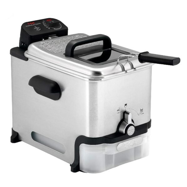 T-fal 3.5L Deep Fryer with Oil Filtration System: 1700W Stainless Steel Fryer, Dishwasher Safe Parts, Digital Timer, Adjustable Temperature Control for Perfect Golden Crispy... T-fal 3.5L Deep Fryer with Oil Filtration System: 1700W Stainless Steel Fryer, Dishwasher Safe Parts, Digital Timer, Adjustable Temperature Control for Perfect Golden Crispy...