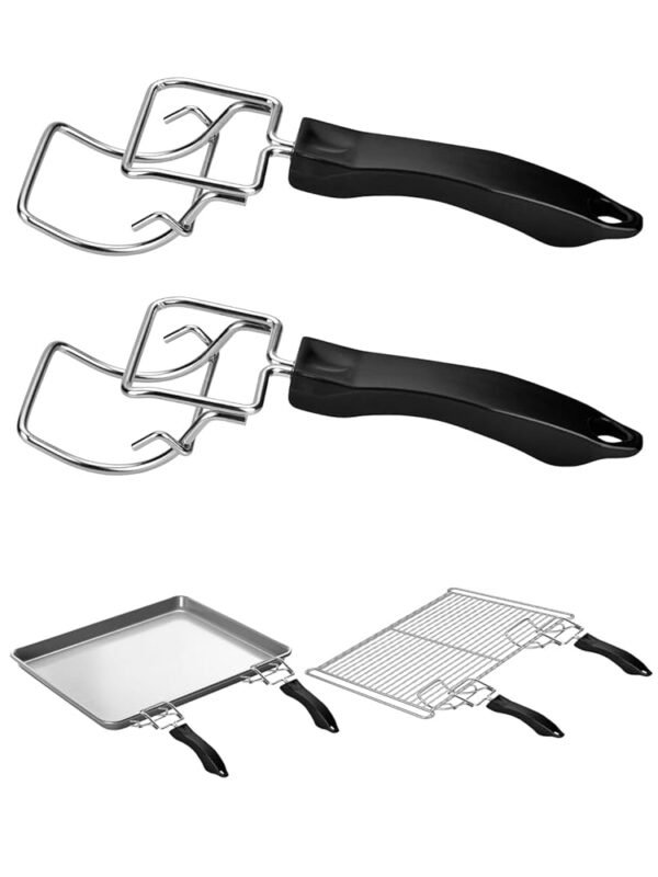 2 Pcs Air Fryer Convection Toaster Oven Tray Extractor,Oven Tray Handle, Oven Rack Pull Tool,Grills Clip, Oven Clip,Be suitable for Air Fryer, Toaster Oven,Used to Quickly Remove 2 Pcs Air Fryer Convection Toaster Oven Tray Extractor,Oven Tray Handle, Oven Rack Pull Tool,Grills Clip, Oven Clip,Be suitable for Air Fryer, Toaster Oven,Used to Quickly Remove
