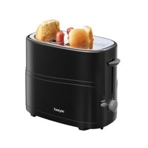 2 Slot Hot Dog and Bun Roaster with Mini Tongs, Retro Toaster, Cooks Chicken, Turkey, Vegetables, and Sausages on the Grill, Black 2 Slot Hot Dog and Bun Roaster with Mini Tongs, Retro Toaster, Cooks Chicken, Turkey, Vegetables, and Sausages on the Grill, Black