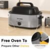 28 Quart Electric Roaster Oven Kiss the Water Review Defrost Warm Function and Adjustable Temperature 28 Quart Electric Roaster Oven Kiss the Water Review Defrost Warm Function and Adjustable Temperature