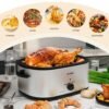 28 Quart Electric Roaster Oven Kiss the Water Review Defrost Warm Function and Adjustable Temperature 28 Quart Electric Roaster Oven Kiss the Water Review Defrost Warm Function and Adjustable Temperature
