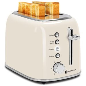 Aigostar Toaster 2 Slice, Retro Extra-Wide Slot Toasters Best Rated Prime for Toasting Bagels, Breads, Waffles & More, Cancel, Defrost & 6 Browning, Removable Crumb Tray,... Aigostar Toaster 2 Slice, Retro Extra-Wide Slot Toasters Best Rated Prime for Toasting Bagels, Breads, Waffles & More, Cancel, Defrost & 6 Browning, Removable Crumb Tray,...