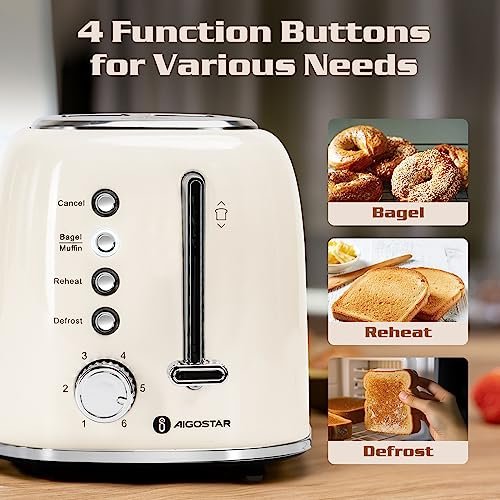 Aigostar Toaster Review Best Retro 2 Slice Wide Slot Toaster for Perfect Toasting Aigostar Toaster Review Best Retro 2 Slice Wide Slot Toaster for Perfect Toasting