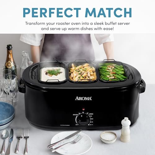 Aroma ART-002 Triple Buffet Server Review Best Roaster Oven Accessory for Parties Aroma ART-002 Triple Buffet Server Review Best Roaster Oven Accessory for Parties