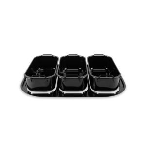 AROMA® Triple Buffet Server Accessory for Aroma 18-Qt., 20-Qt., and 22-Qt. Roaster Ovens AROMA® Triple Buffet Server Accessory for Aroma 18-Qt., 20-Qt., and 22-Qt. Roaster Ovens