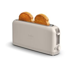 bella 2 Slice Slim Toaster, Fits-anywhere™ Kitchenware, 6 Setting Shade Control with Reheat & Cancel Buttons, Removable Crumb Tray, 10” Long Slot, Anti Jam & Auto Shutoff, 900... bella 2 Slice Slim Toaster, Fits-anywhere™ Kitchenware, 6 Setting Shade Control with Reheat & Cancel Buttons, Removable Crumb Tray, 10” Long Slot, Anti Jam & Auto Shutoff, 900...