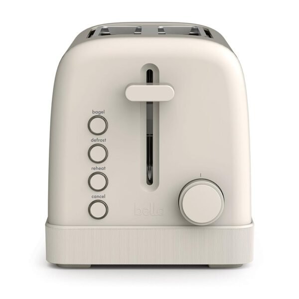 bella 2 Slice Toaster, 6 Setting Shade Control w Reheat, Cancel, Bagel & Defrost Buttons, Removable Crumb Tray, Anti Jam & Auto Shutoff, Auto Centering Guides & Cord Wrap, 900... bella 2 Slice Toaster, 6 Setting Shade Control w Reheat, Cancel, Bagel & Defrost Buttons, Removable Crumb Tray, Anti Jam & Auto Shutoff, Auto Centering Guides & Cord Wrap, 900...
