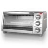 BLACK+DECKER 4-Slice Toaster Oven, TO1745SSG-1A, Even Toast, 4 Cooking Functions Bake, Broil, Toast and Keep Warm, Removable Crumb Tray, Timer BLACK+DECKER 4-Slice Toaster Oven, TO1745SSG-1A, Even Toast, 4 Cooking Functions Bake, Broil, Toast and Keep Warm, Removable Crumb Tray, Timer