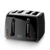 BLACK+DECKER 4-Slice Toaster, TR1410BD, Extra-Wide, 7 Shade Settings, Crumb Trays, Gloss Black BLACK+DECKER 4-Slice Toaster, TR1410BD, Extra-Wide, 7 Shade Settings, Crumb Trays, Gloss Black