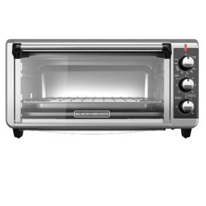 BLACK+DECKER 8-Slice Extra Wide Convection Toaster Oven, Fits 9"x13" Oven Pans and 12" Pizza, Bake, Toast, Broil, and Keep Warm Functions, Countertop Compact Design with... BLACK+DECKER 8-Slice Extra Wide Convection Toaster Oven, Fits 9"x13" Oven Pans and 12" Pizza, Bake, Toast, Broil, and Keep Warm Functions, Countertop Compact Design with...