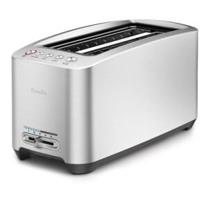Breville Die-Cast Long Slot Smart Toaster 4 Slice BTA830XL, Brushed Stainless Steel Breville Die-Cast Long Slot Smart Toaster 4 Slice BTA830XL, Brushed Stainless Steel