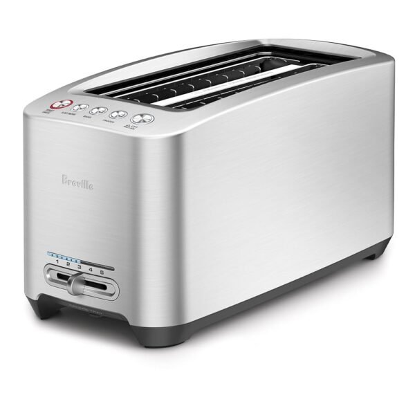 Breville Die-Cast Long Slot Smart Toaster 4 Slice BTA830XL, Brushed Stainless Steel Breville Die-Cast Long Slot Smart Toaster 4 Slice BTA830XL, Brushed Stainless Steel
