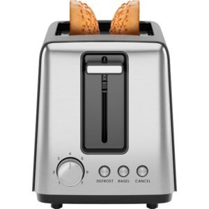 Chefman 2 Slice Toaster, 7 Shade Settings, Removable Crumb Tray, Thick Bread and Bagel Toaster with Defrost and Cancel Buttons – Black Chefman 2 Slice Toaster, 7 Shade Settings, Removable Crumb Tray, Thick Bread and Bagel Toaster with Defrost and Cancel Buttons – Black