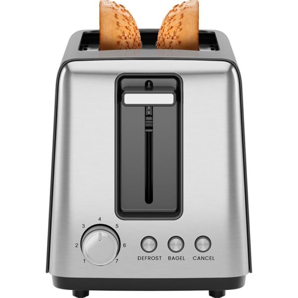 Chefman 2 Slice Toaster, 7 Shade Settings, Removable Crumb Tray, Thick Bread and Bagel Toaster with Defrost and Cancel Buttons – Black Chefman 2 Slice Toaster, 7 Shade Settings, Removable Crumb Tray, Thick Bread and Bagel Toaster with Defrost and Cancel Buttons – Black