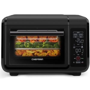 Chefman Air Fryer Toaster Oven Combo, 15 Qt. Countertop Oven for Quick & Healthy Meals, Bake, Broil, Air Fry, Toast, and Bagel Functions, 450°F Max Temp, 4 Slice Toaster Oven... Chefman Air Fryer Toaster Oven Combo, 15 Qt. Countertop Oven for Quick & Healthy Meals, Bake, Broil, Air Fry, Toast, and Bagel Functions, 450°F Max Temp, 4 Slice Toaster Oven...