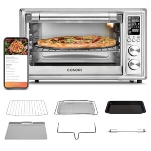 COSORI Air Fryer Toaster Oven Combo 13-in-1, 32Qt APP & Voice Control Convection Oven Countertop, Bake, Broil, Roast, Dehydrate, Sous Vide, 134 Recipes & 4 Accessories, Silver,... COSORI Air Fryer Toaster Oven Combo 13-in-1, 32Qt APP & Voice Control Convection Oven Countertop, Bake, Broil, Roast, Dehydrate, Sous Vide, 134 Recipes & 4 Accessories, Silver,...