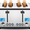 Countdown Stainless Steel 4 Slice Toaster with Bagel, Defrost, Cancel Function, Dual Toaster, Extra Wide Slots, 6 Shade Settings, Removable Crumb Trays, 1650W Countdown Stainless Steel 4 Slice Toaster with Bagel, Defrost, Cancel Function, Dual Toaster, Extra Wide Slots, 6 Shade Settings, Removable Crumb Trays, 1650W