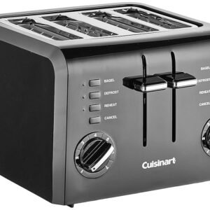 Cuisinart CPT-142BK 4-Slice Compact Plastic Toaster, Black Cuisinart CPT-142BK 4-Slice Compact Plastic Toaster, Black