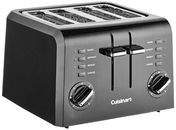Cuisinart CPT-142BK 4-Slice Compact Plastic Toaster, Black Cuisinart CPT-142BK 4-Slice Compact Plastic Toaster, Black