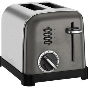 Cuisinart CPT-160BKS 2-Slice Metal Classic Toaster, Stainless Steel/Black Cuisinart CPT-160BKS 2-Slice Metal Classic Toaster, Stainless Steel/Black