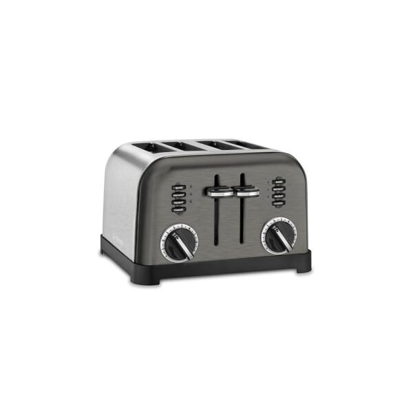 Cuisinart CPT-180BKS Classic 4-Slice Toaster, Black/Stainless Steel