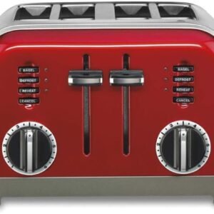 Cuisinart CPT-180MRP1 Metal Classic 4-Slice Toaster, Metallic Red Cuisinart CPT-180MRP1 Metal Classic 4-Slice Toaster, Metallic Red