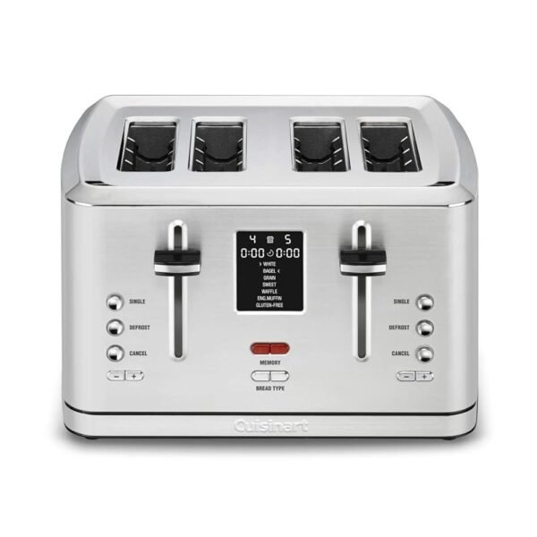 Cuisinart CPT-740 4-Slice Digital MemorySet Toaster, Stainless Steel, Silver Cuisinart CPT-740 4-Slice Digital MemorySet Toaster, Stainless Steel, Silver