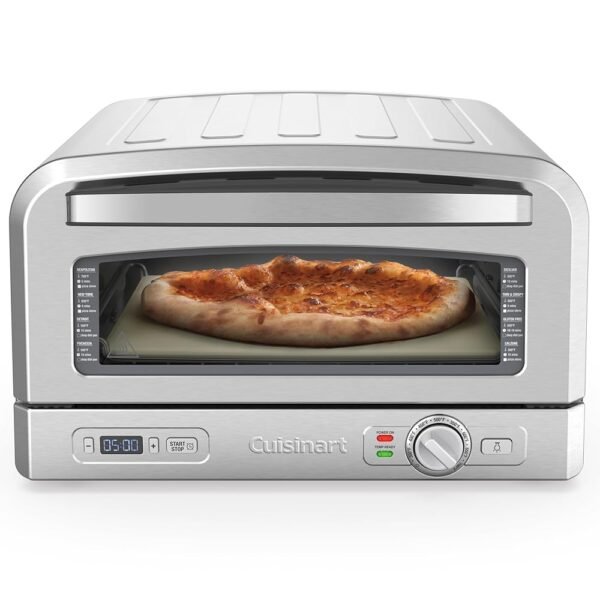 Cuisinart Indoor Pizza Oven – Bake 12” Pizzas in Minutes – Portable Countertop Pizza Oven – Stainless Steel - CPZ-120 Cuisinart Indoor Pizza Oven – Bake 12” Pizzas in Minutes – Portable Countertop Pizza Oven – Stainless Steel - CPZ-120