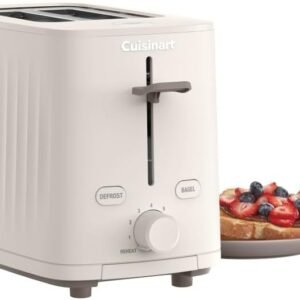 Cuisinart Soho™ Collection 2-Slice Toaster, 7 Toaster Setting, Defrost, Reheat, and Bagel Setting, Convenient Rear Cord Storage, Truffle, CPT-7TR Cuisinart Soho™ Collection 2-Slice Toaster, 7 Toaster Setting, Defrost, Reheat, and Bagel Setting, Convenient Rear Cord Storage, Truffle, CPT-7TR
