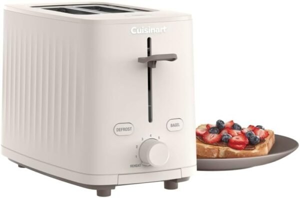 Cuisinart Soho™ Collection 2-Slice Toaster, 7 Toaster Setting, Defrost, Reheat, and Bagel Setting, Convenient Rear Cord Storage, Truffle, CPT-7TR Cuisinart Soho™ Collection 2-Slice Toaster, 7 Toaster Setting, Defrost, Reheat, and Bagel Setting, Convenient Rear Cord Storage, Truffle, CPT-7TR