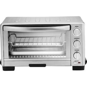 Cuisinart TOB-1010 Toaster Oven Broiler, 11.875" x 15.75" x 9", Stainless Steel Cuisinart TOB-1010 Toaster Oven Broiler, 11.875" x 15.75" x 9", Stainless Steel