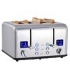 CUSIMAX 4 Slice Toaster, Ultra-Clear LED Display & Extra Wide Slots, Dual Control Panels of 6 Shade Settings, Cancel/Bagel/Defrost Function, Removable Crumb Trays, Stainless... CUSIMAX 4 Slice Toaster, Ultra-Clear LED Display & Extra Wide Slots, Dual Control Panels of 6 Shade Settings, Cancel/Bagel/Defrost Function, Removable Crumb Trays, Stainless...