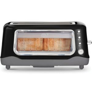 DASH Clear View Toaster - Compact Design with 7 Browning Levels & Clear-View Window, Extra-Wide Slot Large Toaster, 1-Touch Defrost, Reheat & Bagel Functions - Easy Clean Up... DASH Clear View Toaster - Compact Design with 7 Browning Levels & Clear-View Window, Extra-Wide Slot Large Toaster, 1-Touch Defrost, Reheat & Bagel Functions - Easy Clean Up...