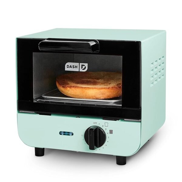 DASH Mini Toaster Oven Cooker for Bread, Bagels, Cookies, Pizza, Paninis & More with Baking Tray, Rack, Auto Shut Off Feature - Aqua DASH Mini Toaster Oven Cooker for Bread, Bagels, Cookies, Pizza, Paninis & More with Baking Tray, Rack, Auto Shut Off Feature - Aqua