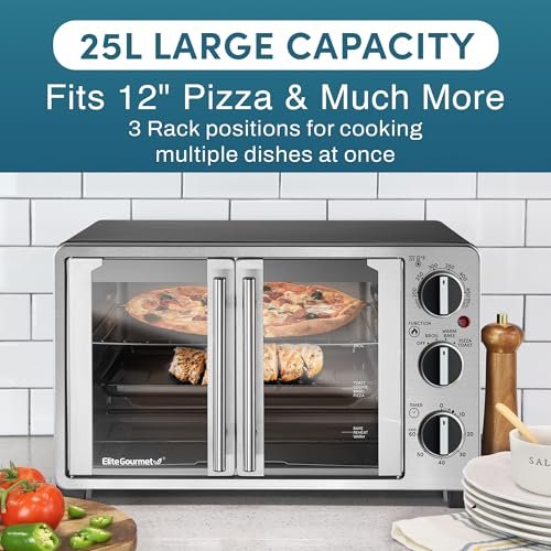 Elite Gourmet Double French Door Countertop Toaster Oven Review and Features Explored Elite Gourmet Double French Door Countertop Toaster Oven Review and Features Explored