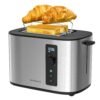 Extra Wide Slot 2-Slice Toaster with Digital Countdown Timer, Stainless Steel, 6 Browning Settings, Built-in Warming Rack, Cancel/Bagel/Defrost Functions Extra Wide Slot 2-Slice Toaster with Digital Countdown Timer, Stainless Steel, 6 Browning Settings, Built-in Warming Rack, Cancel/Bagel/Defrost Functions