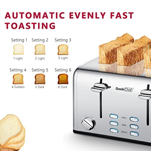 Geek Chef 4 Slice Toaster Review Exploring Wide Slots and Dual Control Features Geek Chef 4 Slice Toaster Review Exploring Wide Slots and Dual Control Features
