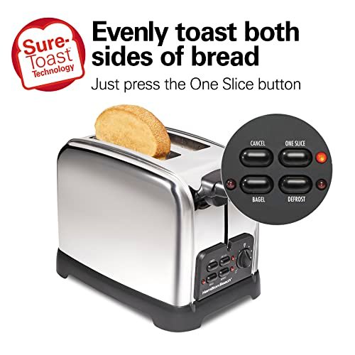 Hamilton Beach 2 Slice Toaster Review Sure-Toast Technology and Bagel Settings Tested Hamilton Beach 2 Slice Toaster Review Sure-Toast Technology and Bagel Settings Tested