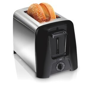 Hamilton Beach 2 Slice Toaster with Extra Wide Slots, Shade Selector, Auto-Shutoff, Cancel Button and Toast Boost, Black Hamilton Beach 2 Slice Toaster with Extra Wide Slots, Shade Selector, Auto-Shutoff, Cancel Button and Toast Boost, Black