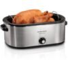 Hamilton Beach 28 lb 22-Quart Roaster Oven with Self-Basting Lid (Stainless Steel) Hamilton Beach 28 lb 22-Quart Roaster Oven with Self-Basting Lid (Stainless Steel)